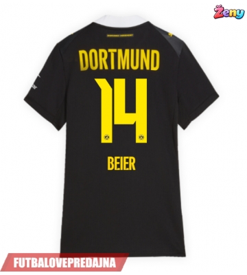 Lacne Ženy Futbalové dres Borussia Dortmund Maximilian Beier #14 2026-27 Krátky Rukáv - Preč